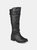 Journee Collection Women's Extra Wide Calf Harley Boot - Black