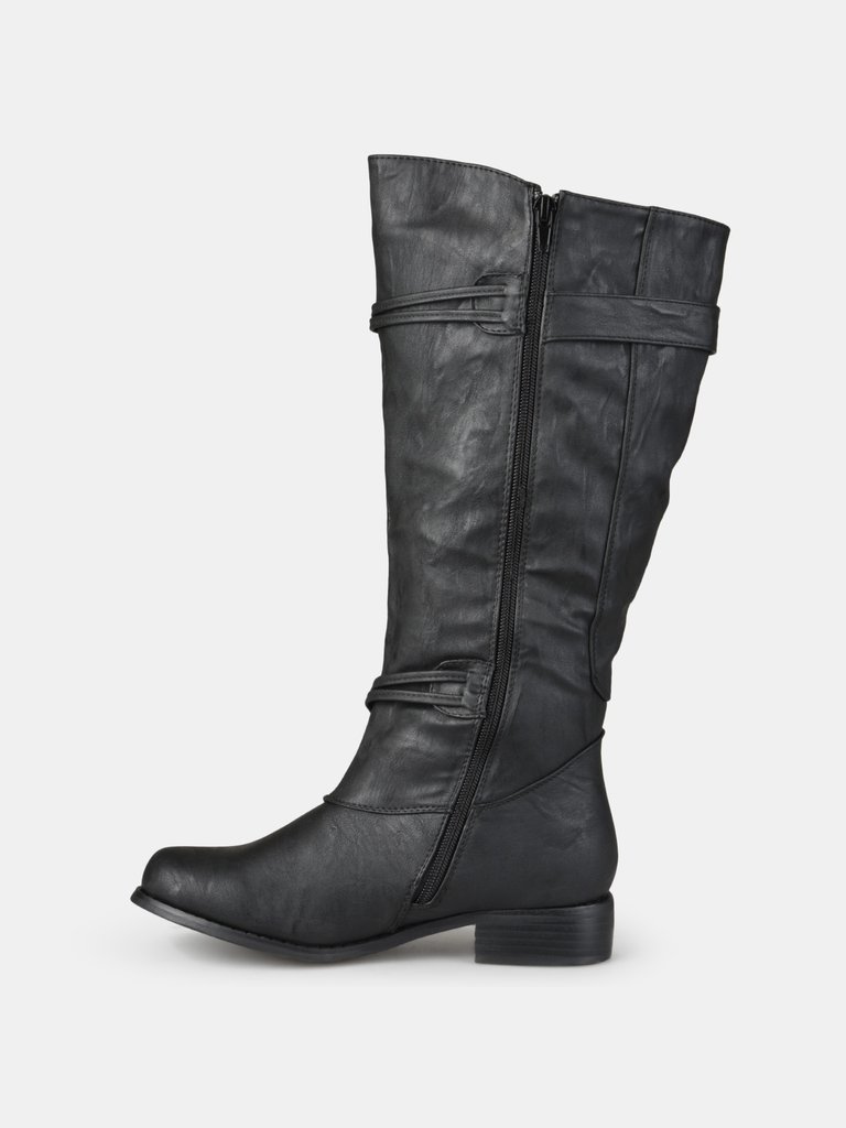 Journee Collection Women's Extra Wide Calf Harley Boot