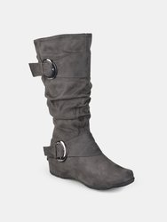 Journee Collection Women's Extra Wide Calf Jester-01 Boot - Grey