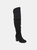 Journee Collection Women's Extra Wide Calf Kaison Boot - Black