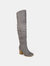 Journee Collection Women's Extra Wide Calf Kaison Boot - Grey