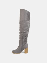 Journee Collection Women's Extra Wide Calf Kaison Boot