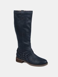 Journee Collection Women's Extra Wide Calf Meg Boot - Navy