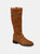 Journee Collection Women's Extra Wide Calf Meg Boot - Cognac