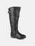 Journee Collection Women's Extra Wide Calf Spokane Boot - Black