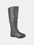 Journee Collection Women's Extra Wide Calf Spokane Boot - Dark Grey