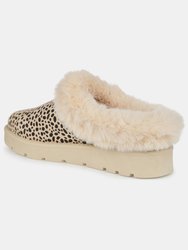 Journee Collection Women's Faux Fur Trim Whisp Slipper