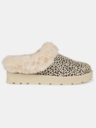 Journee Collection Women's Faux Fur Trim Whisp Slipper