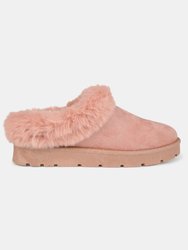 Journee Collection Women's Faux Fur Trim Whisp Slipper