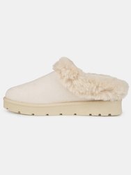 Journee Collection Women's Faux Fur Trim Whisp Slipper