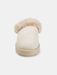 Journee Collection Women's Faux Fur Trim Whisp Slipper