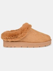 Journee Collection Women's Faux Fur Trim Whisp Slipper