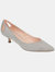 Journee Collection Women's Goldie Kitten Heel - Grey