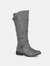 Journee Collection Women's Harley Boot - Grey