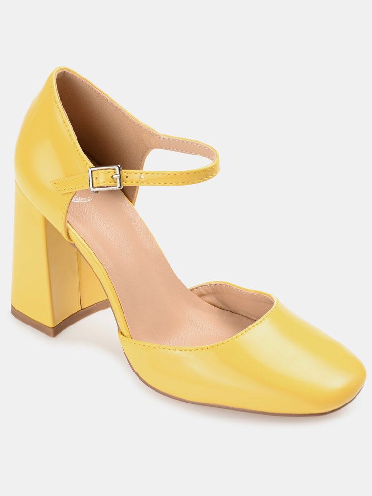 Journee Collection Women's Hesster Pump - Yellow