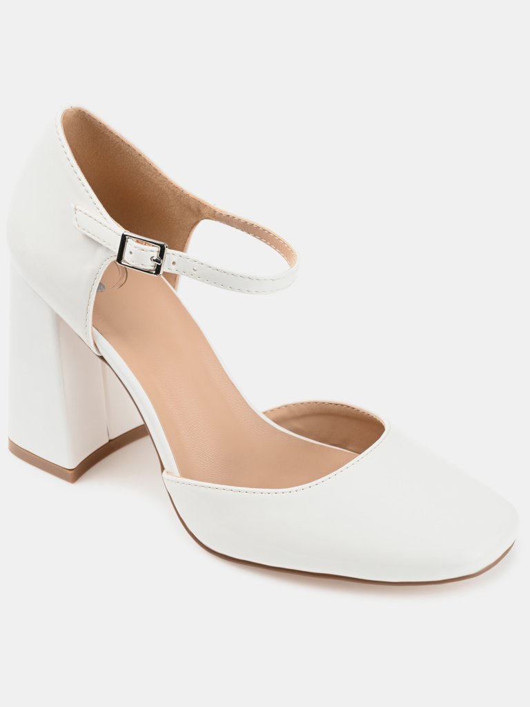 Journee Collection Women's Hesster Pump - White