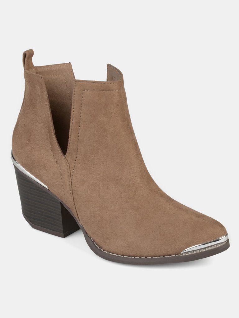 Journee Collection Women's Issla Bootie - Taupe