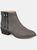 Journee Collection Women's Jayda Bootie - Grey