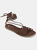 Journee Collection Women's Jess Sandal  - Brown