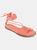 Journee Collection Women's Jess Sandal  - Coral