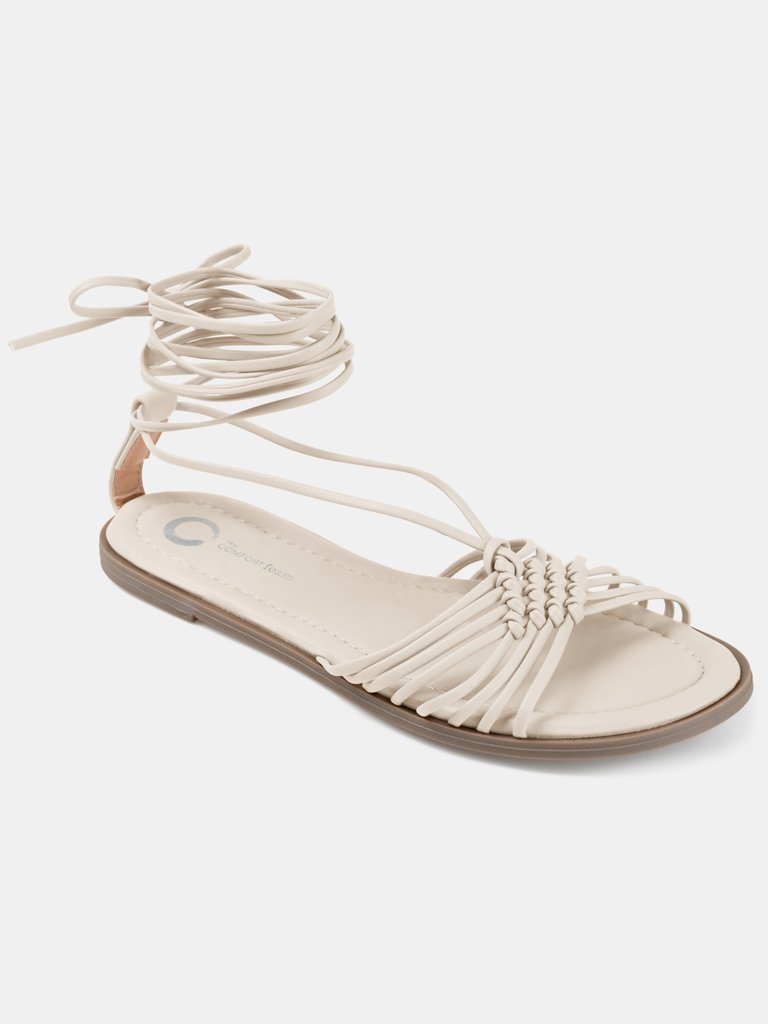 Journee Collection Women's Jess Sandal  - Ivory