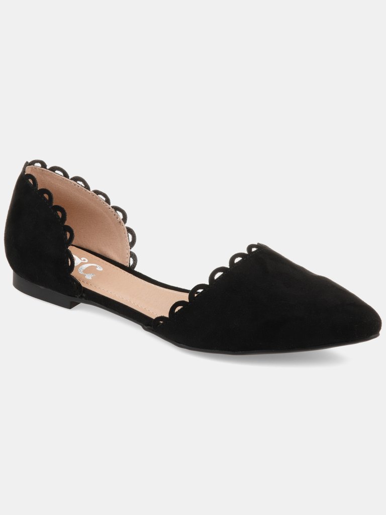 Journee Collection Women's Jezlin Flat - Black