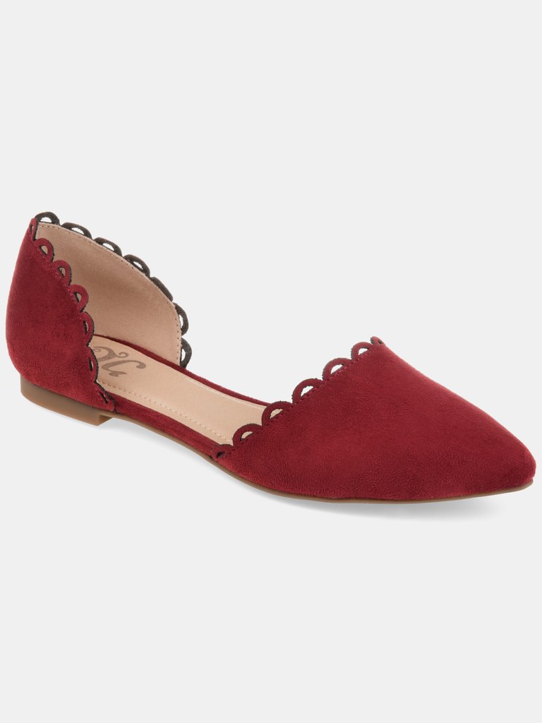 Journee Collection Women's Jezlin Flat - Wine