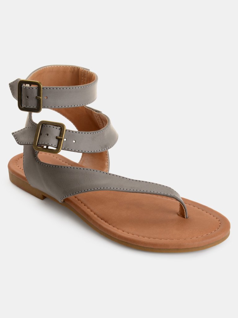 Journee Collection Women's Kyle Sandal - Grey