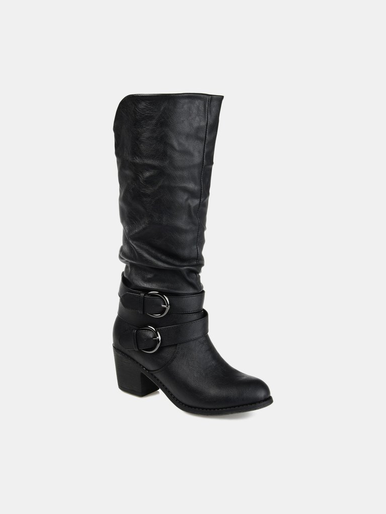 Journee Collection Women's Late Boot - Black