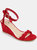 Journee Collection Women's Loucia Wedge - Red