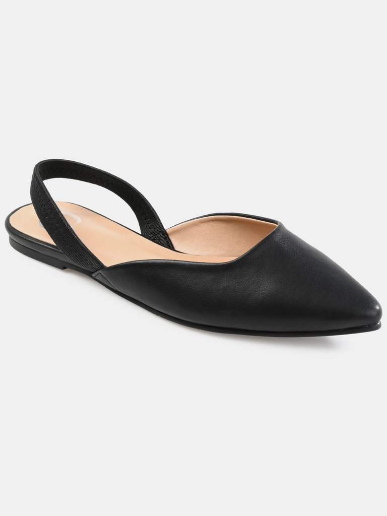 Journee Collection Women's Mallorca Flat - Black