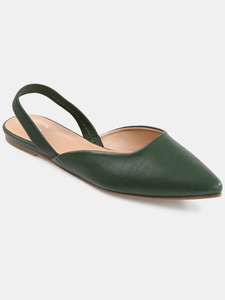 Journee Collection Women's Mallorca Flat - Olive