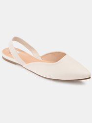 Journee Collection Women's Mallorca Flat - Off White