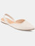 Journee Collection Women's Mallorca Flat - Off White