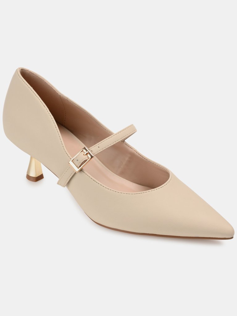 Journee Collection Women's Manza Pump - Beige