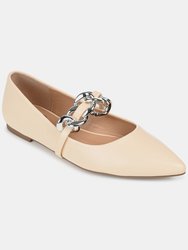 Journee Collection Women's Metinaa Flat - Bone