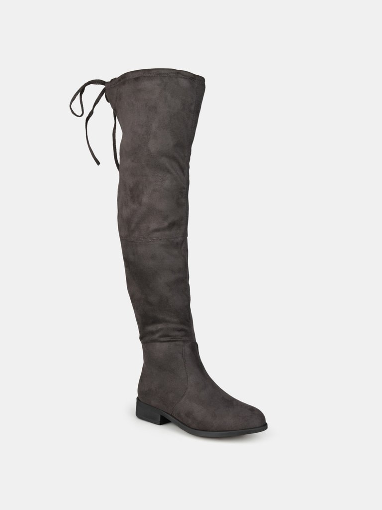 Journee Collection Women's Mount Boot - Grey