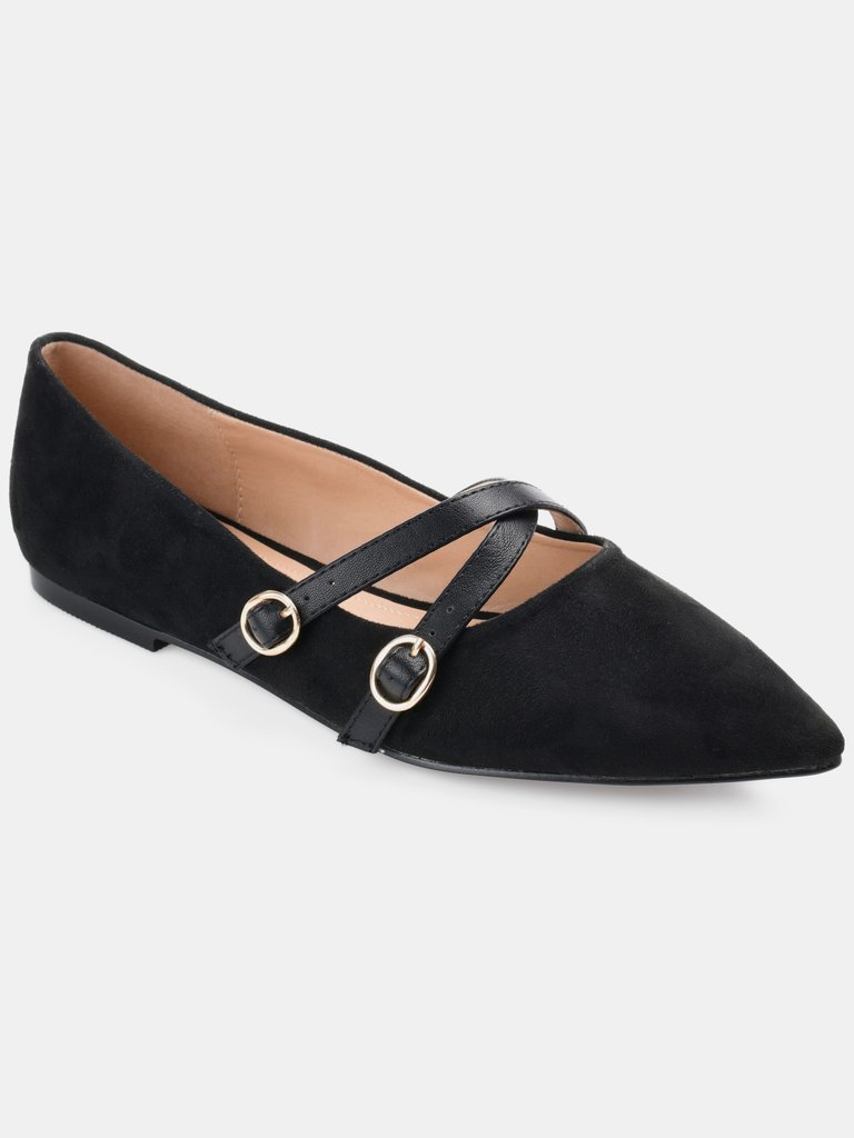 Journee Collection Women's Patricia Flat - Black