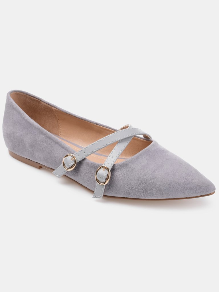 Journee Collection Women's Patricia Flat - Grey