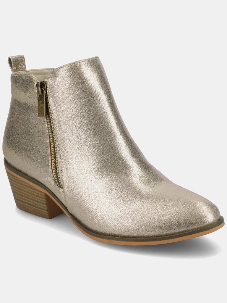 Journee Collection Women's Rebel Bootie - Gold