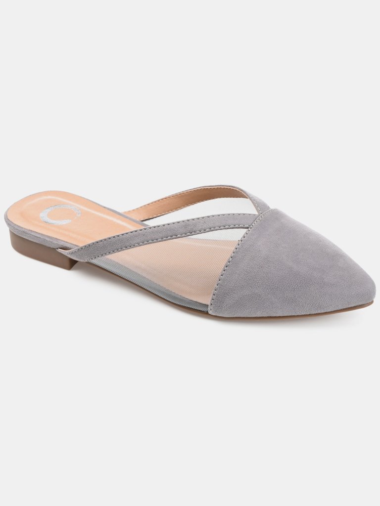 Journee Collection Women's Reeo Mule - Grey