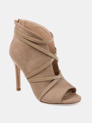 Journee Collection Women's Samara Bootie  - Taupe