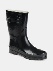 Journee Collection Women's Seattle Rain Boot - Black