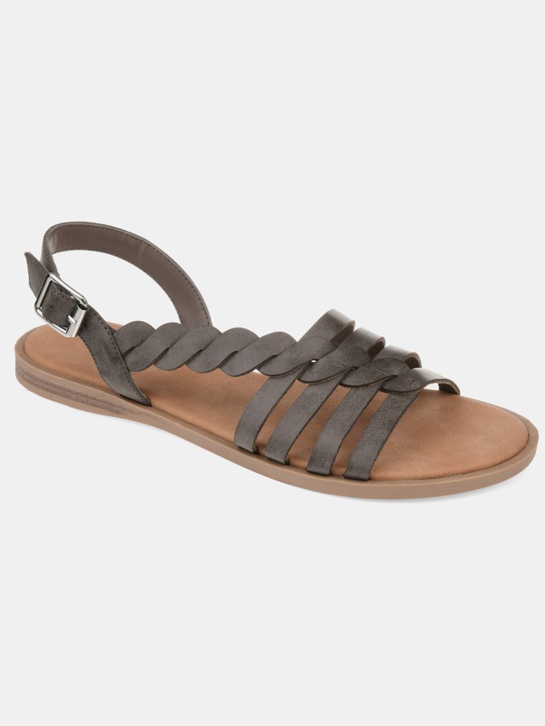 Journee Collection Women's Solay Sandal - Grey