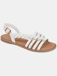 Journee Collection Women's Solay Sandal - White