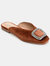 Journee Collection Women's Sonnia Flat - Brown