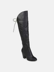 Journee Collection Women's Spritz-P Boot - Black