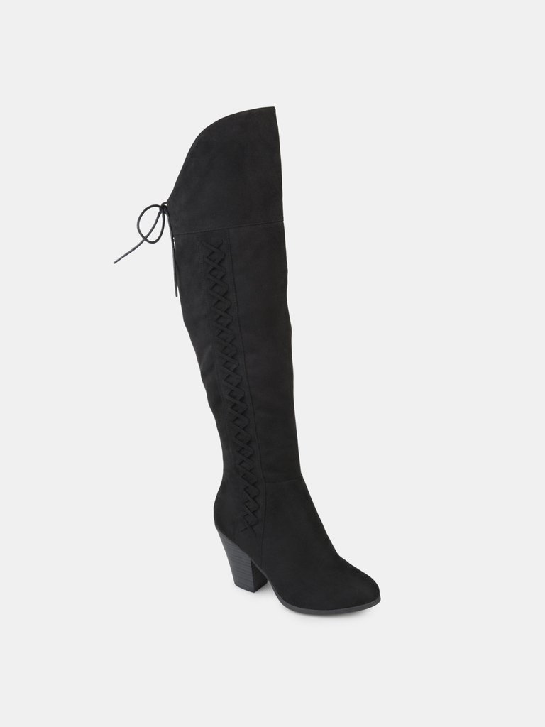 Journee Collection Women's Spritz-S Boot - Black
