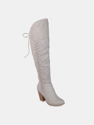 Journee Collection Women's Spritz-S Boot - Grey