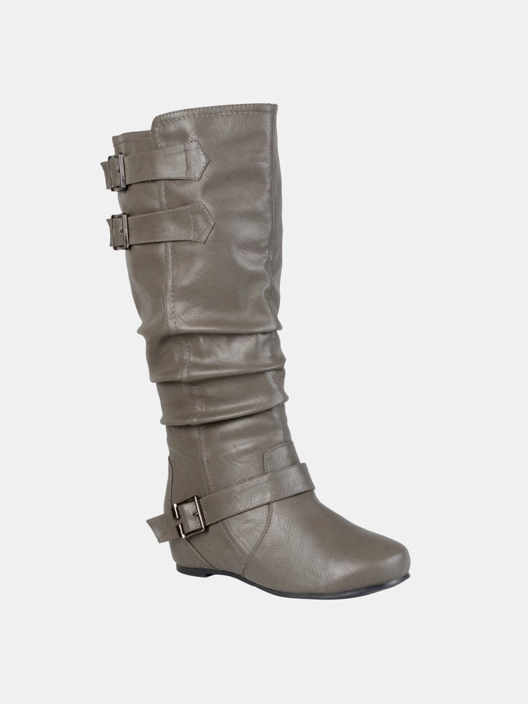 Journee Collection Women's Tiffany Boot - Grey
